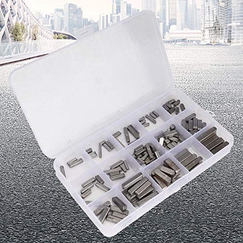 140 PCS Round Ended Feather Key Set Stock Assortment Square Parallel Shaft