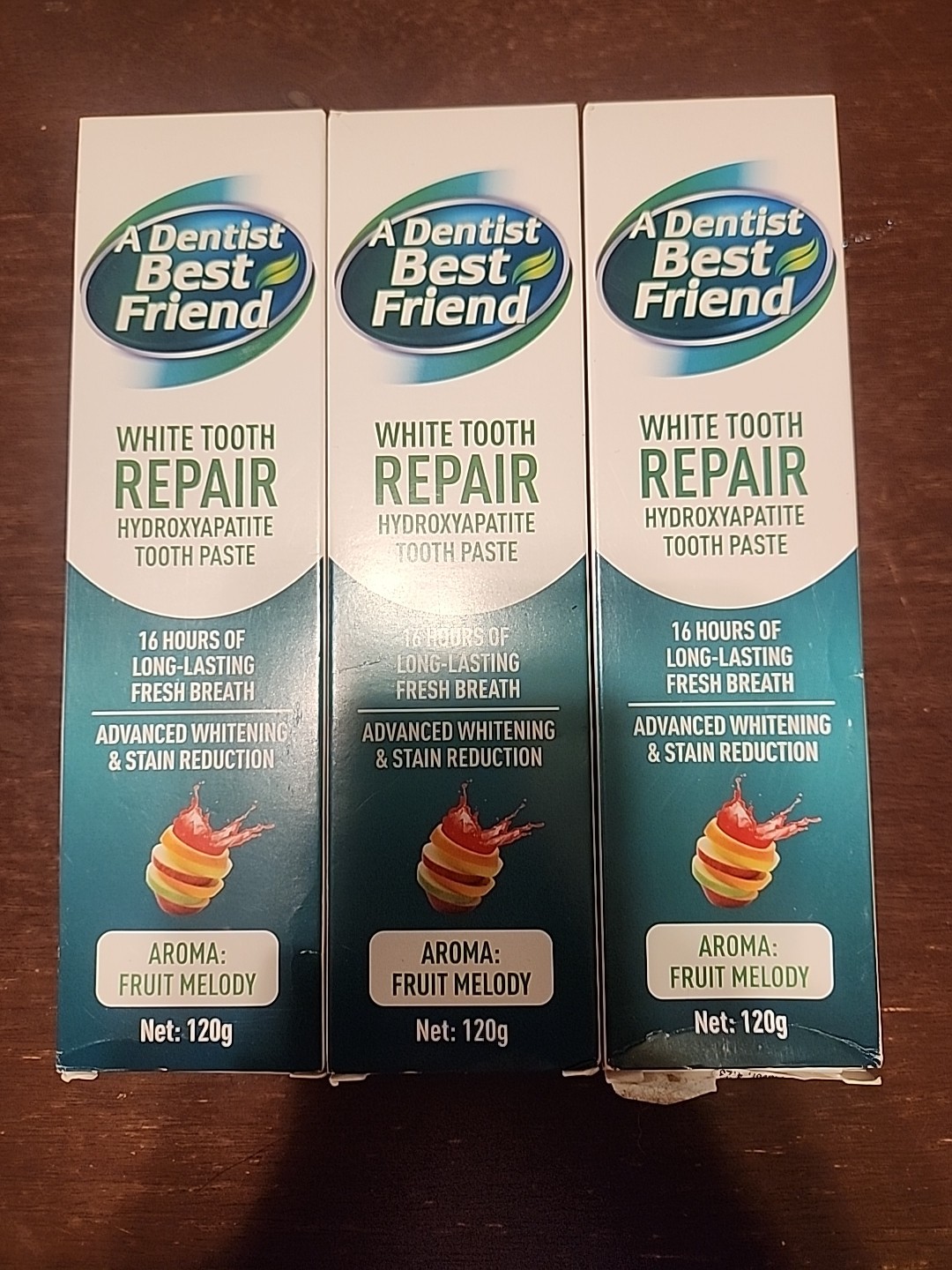 3 PC A Dentist Best Friend White Tooth Repair Toothpaste (Fruit Melody) Lot