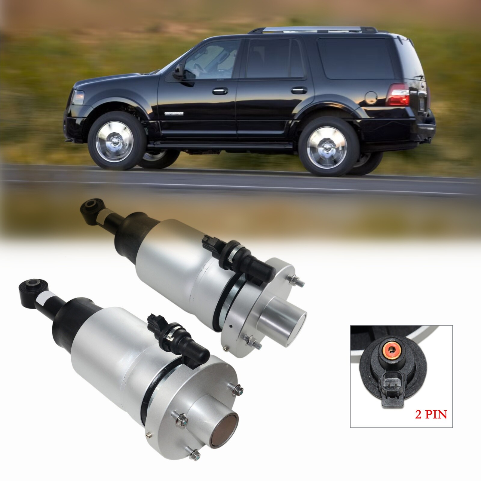 Rear Right&Left Air Suspension Strut New For Ford Expedition Lincoln Navigator