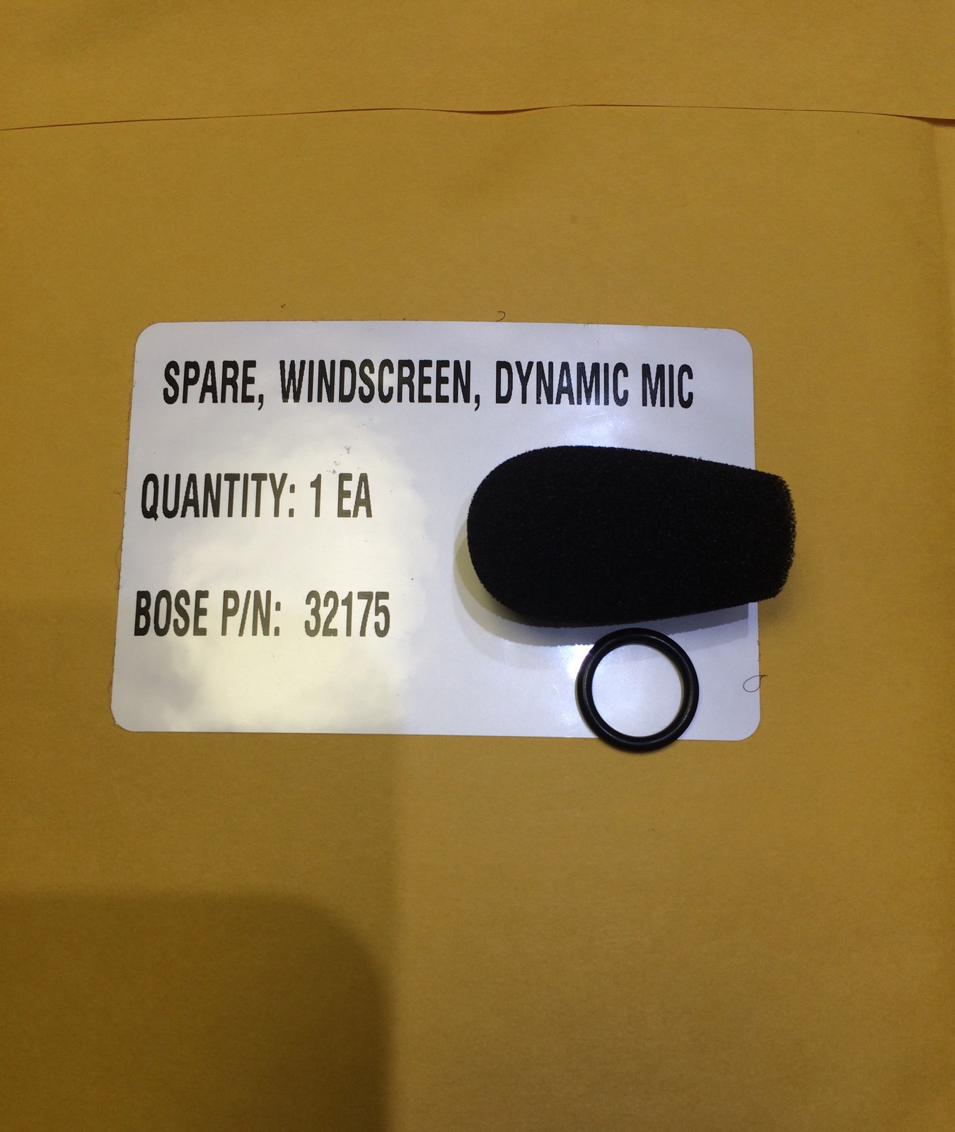 GENUINE BOSE A-20 & X REPLACEMENT DYNAMIC WINDSCREEN MIC MUFF  p/n 32175