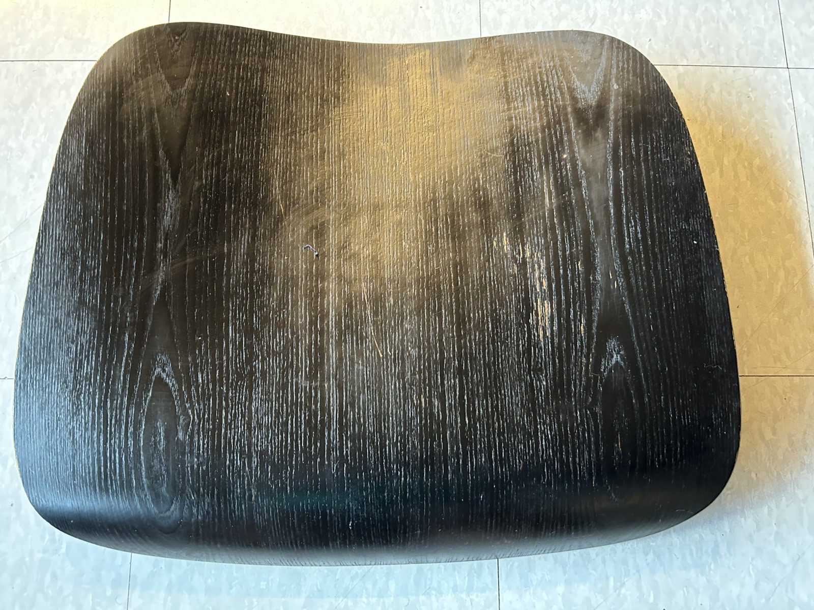 1950's Vintage Eames  LCM Ebonized Black Oak Lounge Chair Seat