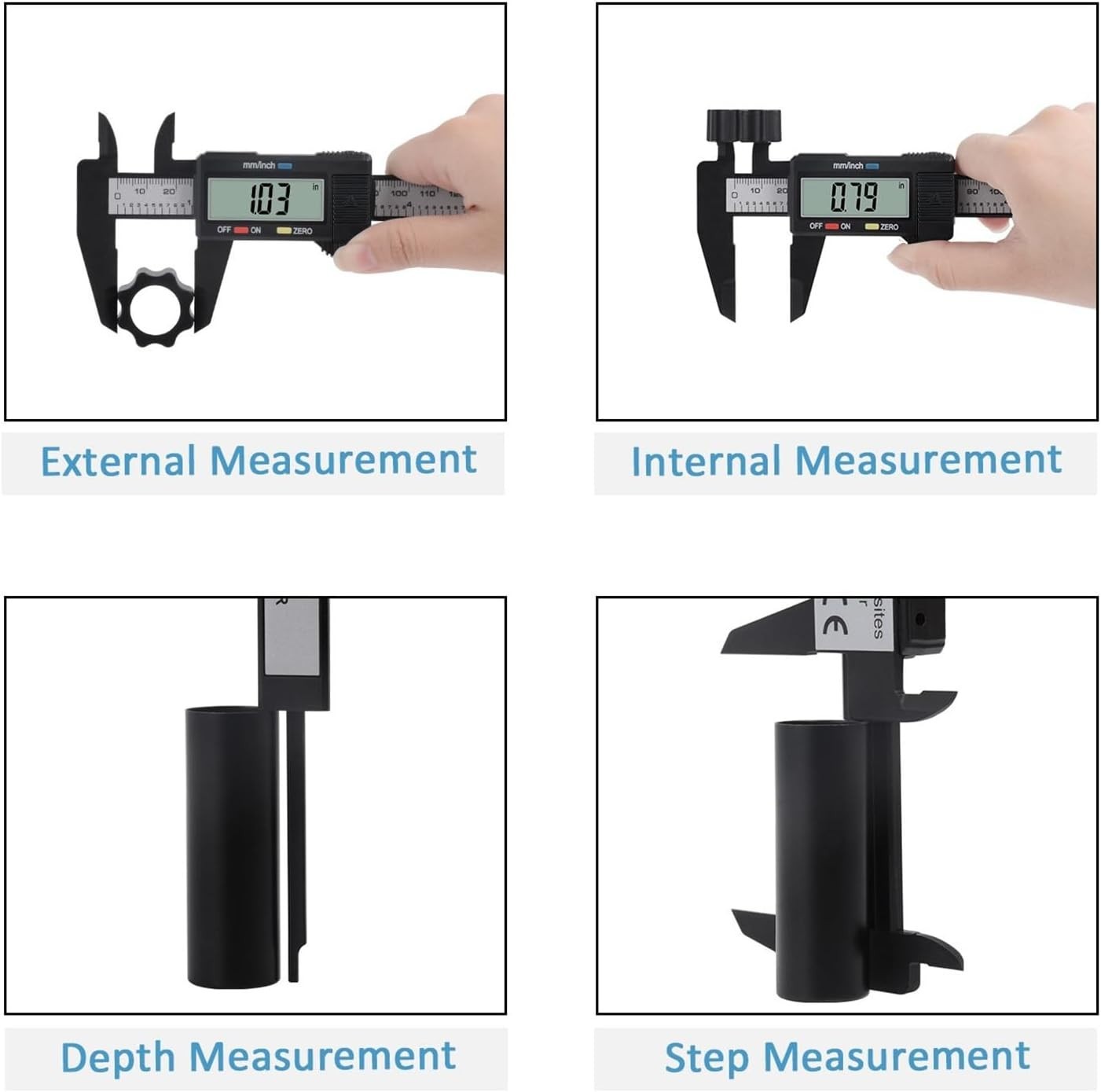High-Precision Digital Caliper 0-6'' | LCD Screen & Quick Measurement Modes