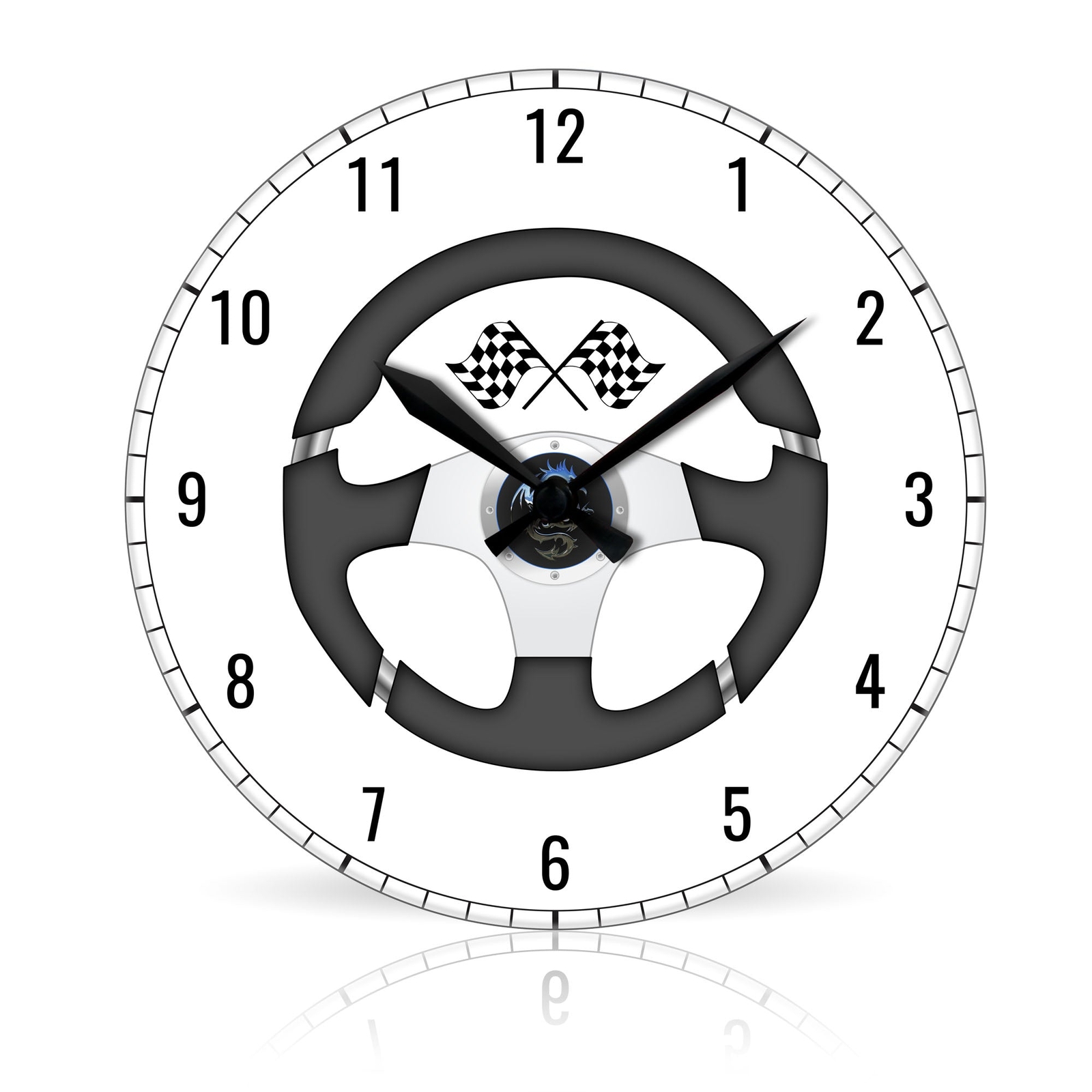 Drive br Round Acrylic Wall Clock 10.75"