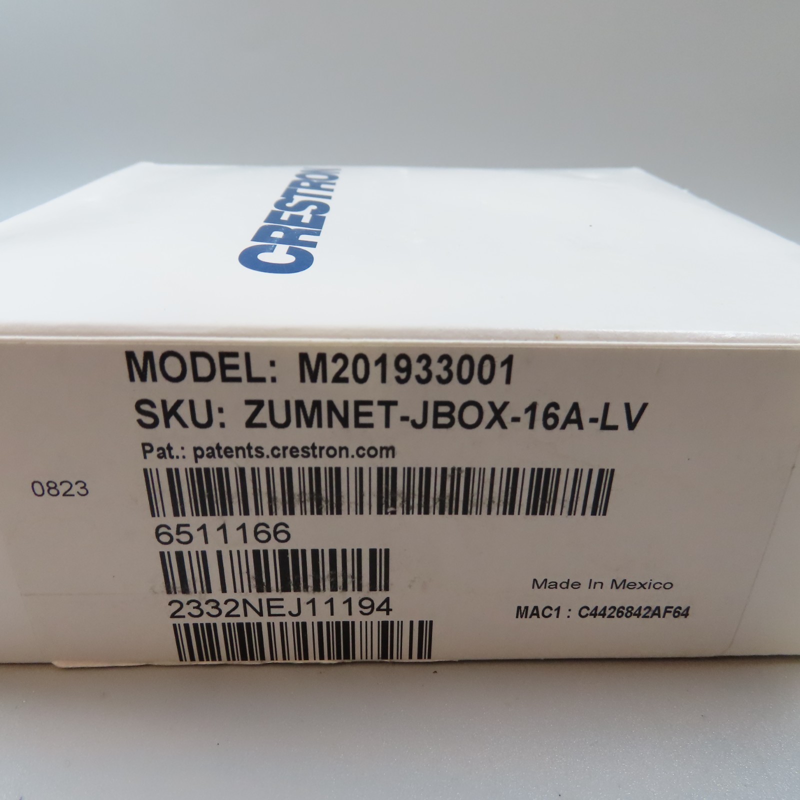 Crestron J-Box Load Controller ZUMLINK-JBOX-16A-LV M201933001