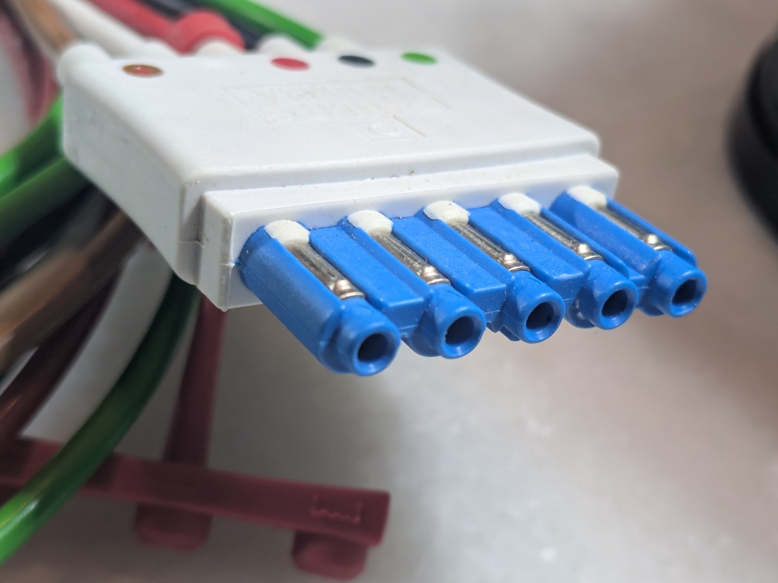 Philips M1968A 5-Lead ECG Cable with Grabber Connectors