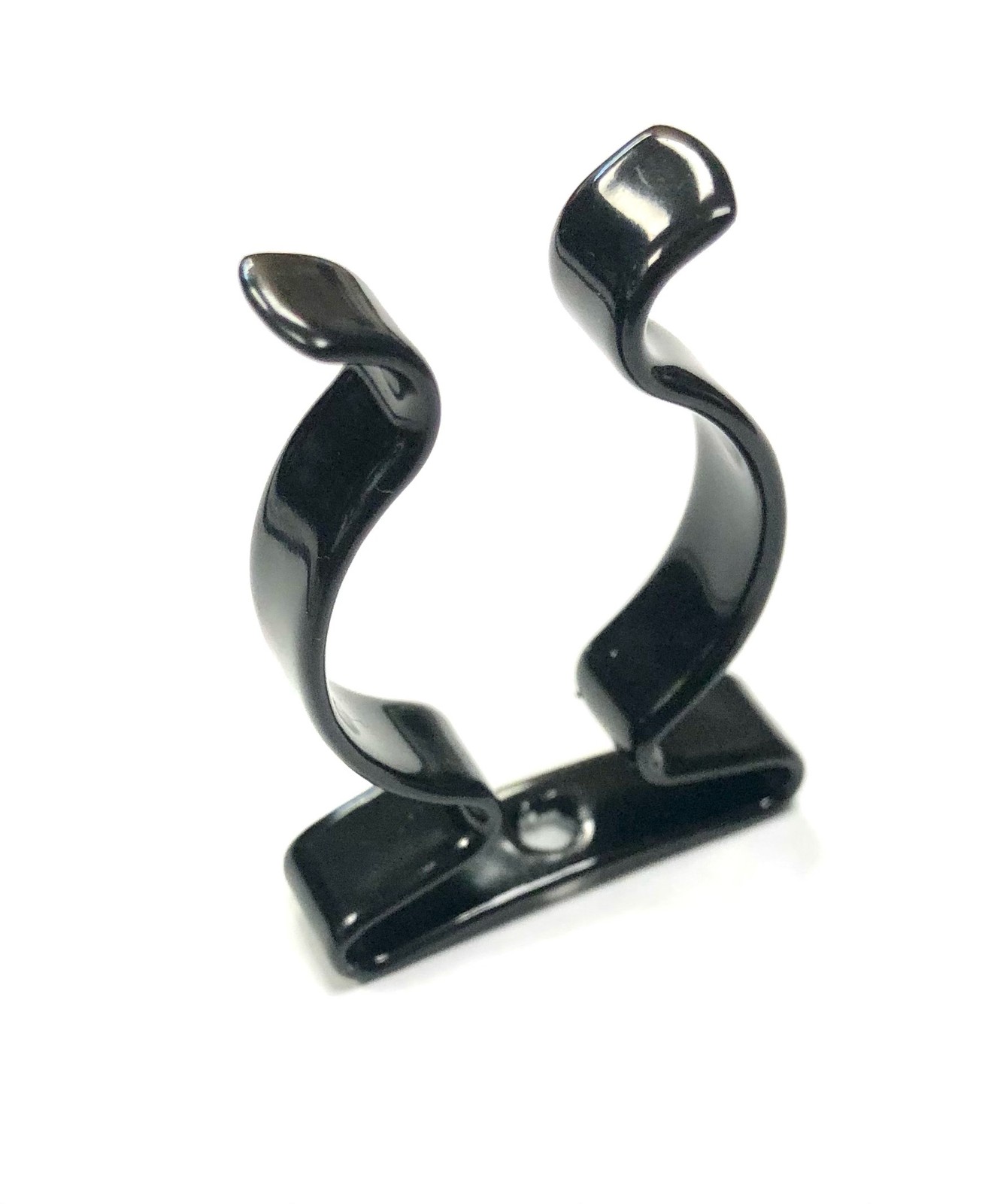 10 X Terry Tool Clips Black Plastic Coated Spring Steel Grips Dia. 38mm - NEW O