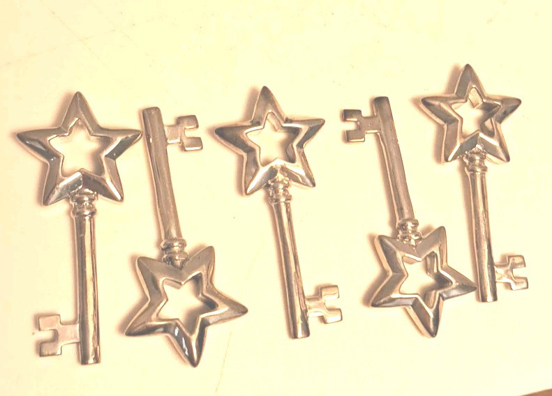 Sterling Silver Skelton Keys 5 Sold Individually.