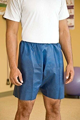 Graham Medical 10001 Nonwoven MediShorts Shorts  Sz. Large Blue - Pack of 10