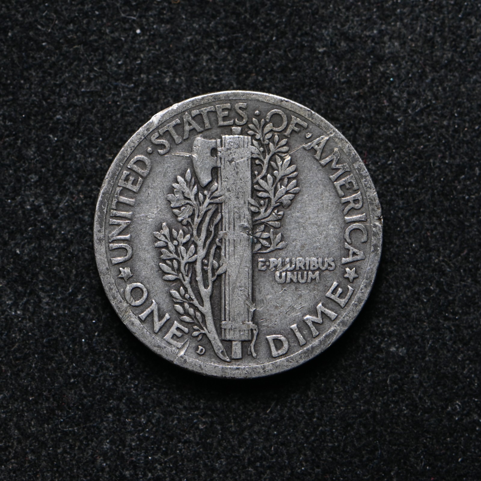 1924-D Mercury Silver Dime (bb19154)