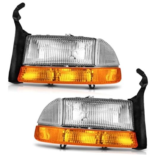 Headlights Assembly Compatible with 1997-2004 Dodge Dakota, Headlight For