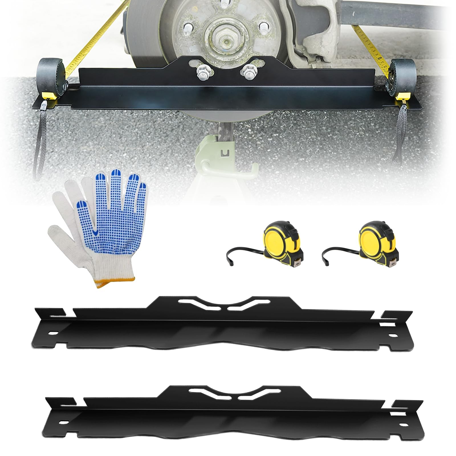 BIUNIE Precision Toe Alignment Tool Kit - Professional Grade Wheel Black