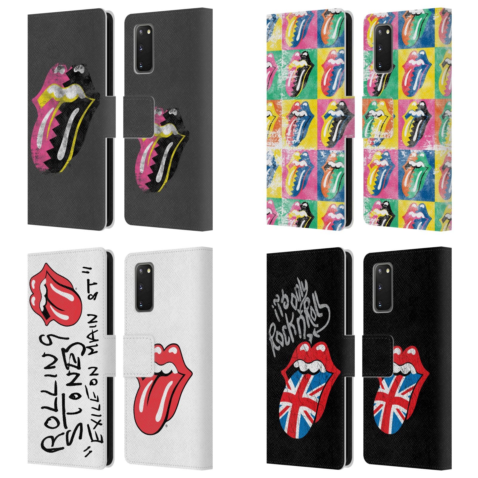 OFFICIAL THE ROLLING STONES ALBUMS LEATHER BOOK WALLET CASE FOR SAMSUNG PHONES 1
