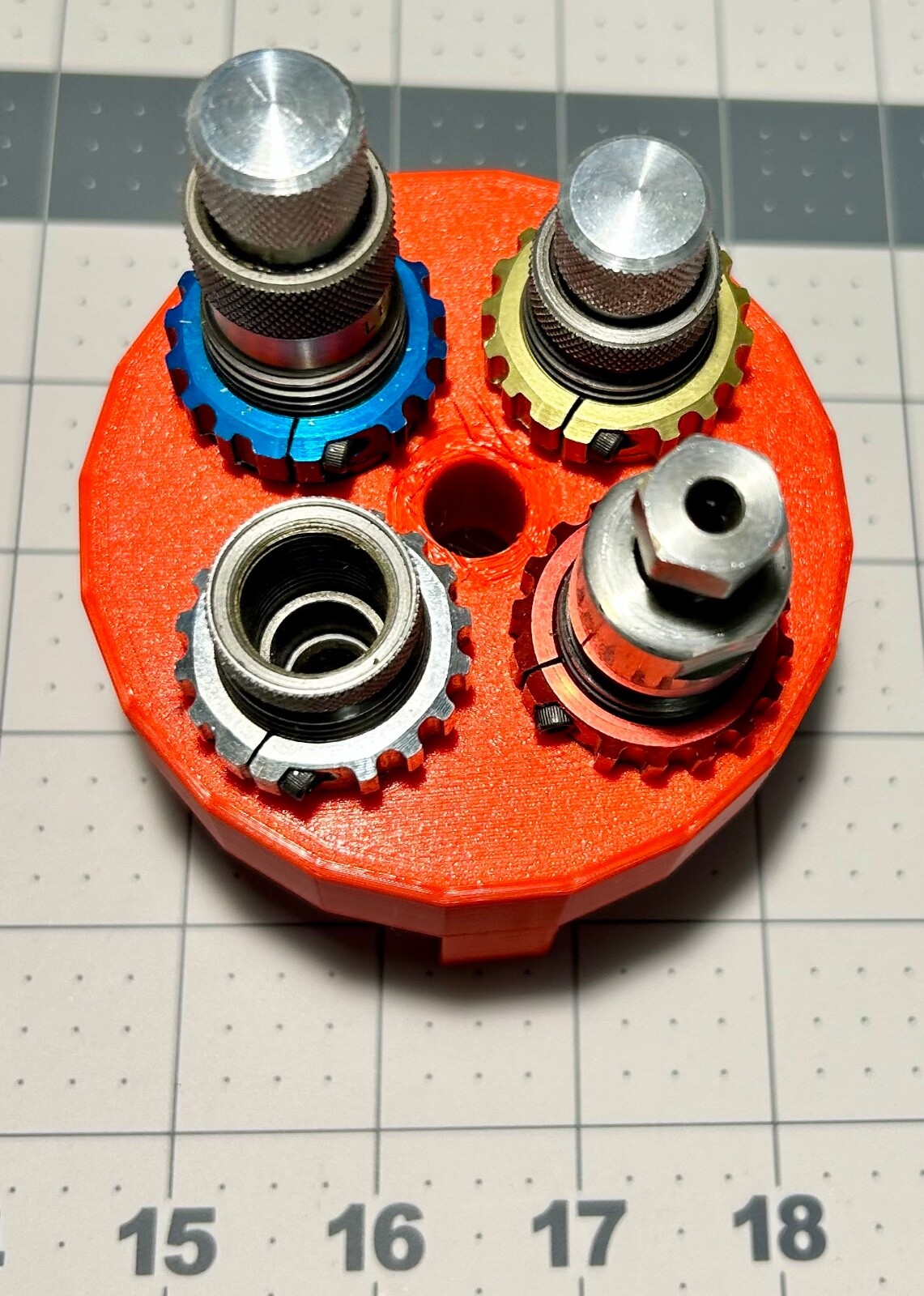 Lee Bushing Reloading Die Storage Rack holds 4 dies