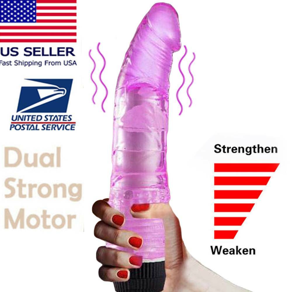 Vibrator G-spot Jelly Dildo Vibe Waterproof Massager Sex Toys for Women Couple