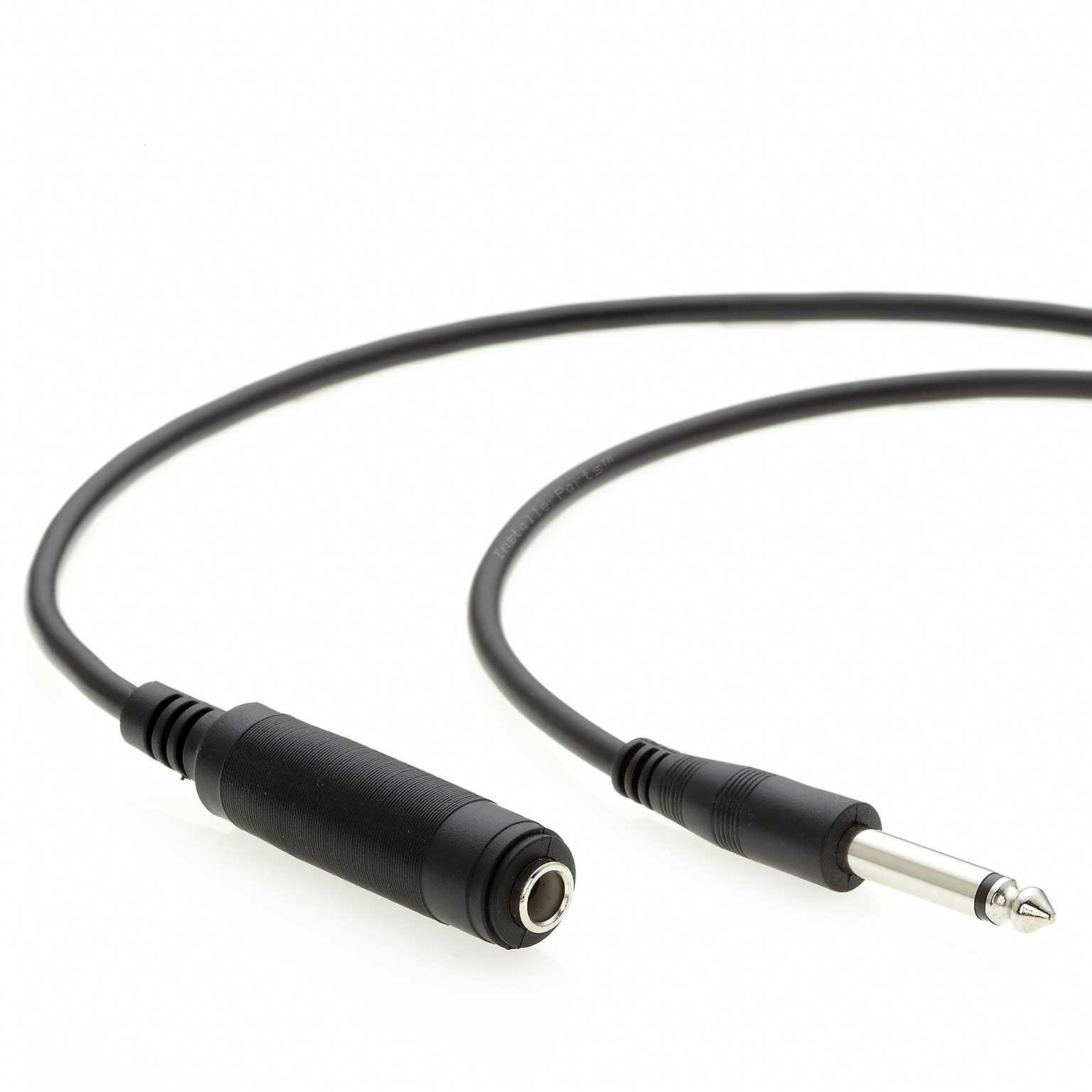 InstallerParts 10Ft 1/4" Mono Male to Female Audio Extension Cable - Guitar C...