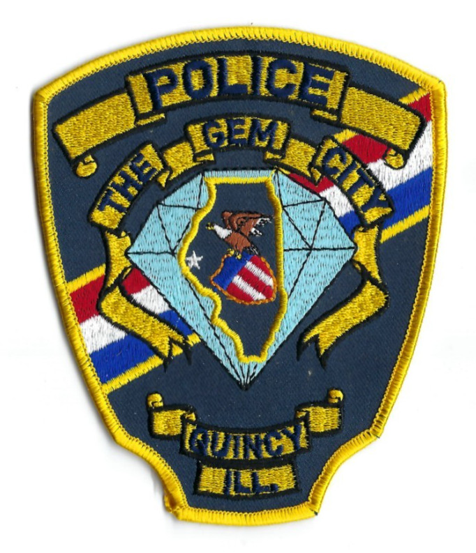 Quincy (Adams County) IL Illinois Police Dept. *THE GEM CITY* patch - NEW!