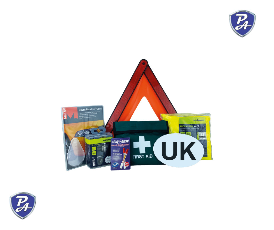 Sakura European Travel Kit Car Driving Emergency Warning Triangle UK