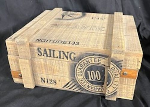 Decorative Wood Nautical Theme Keepsake Box