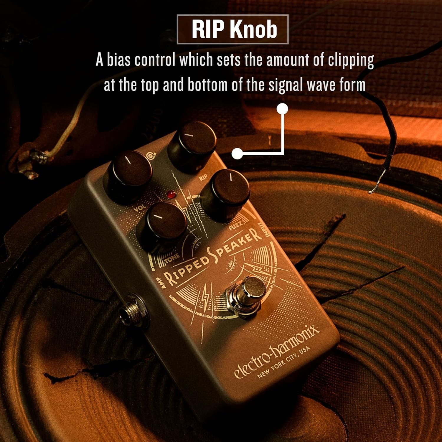 ELECTRO-HARMONIX Ripped Speaker Fuzz Guitar Effector New