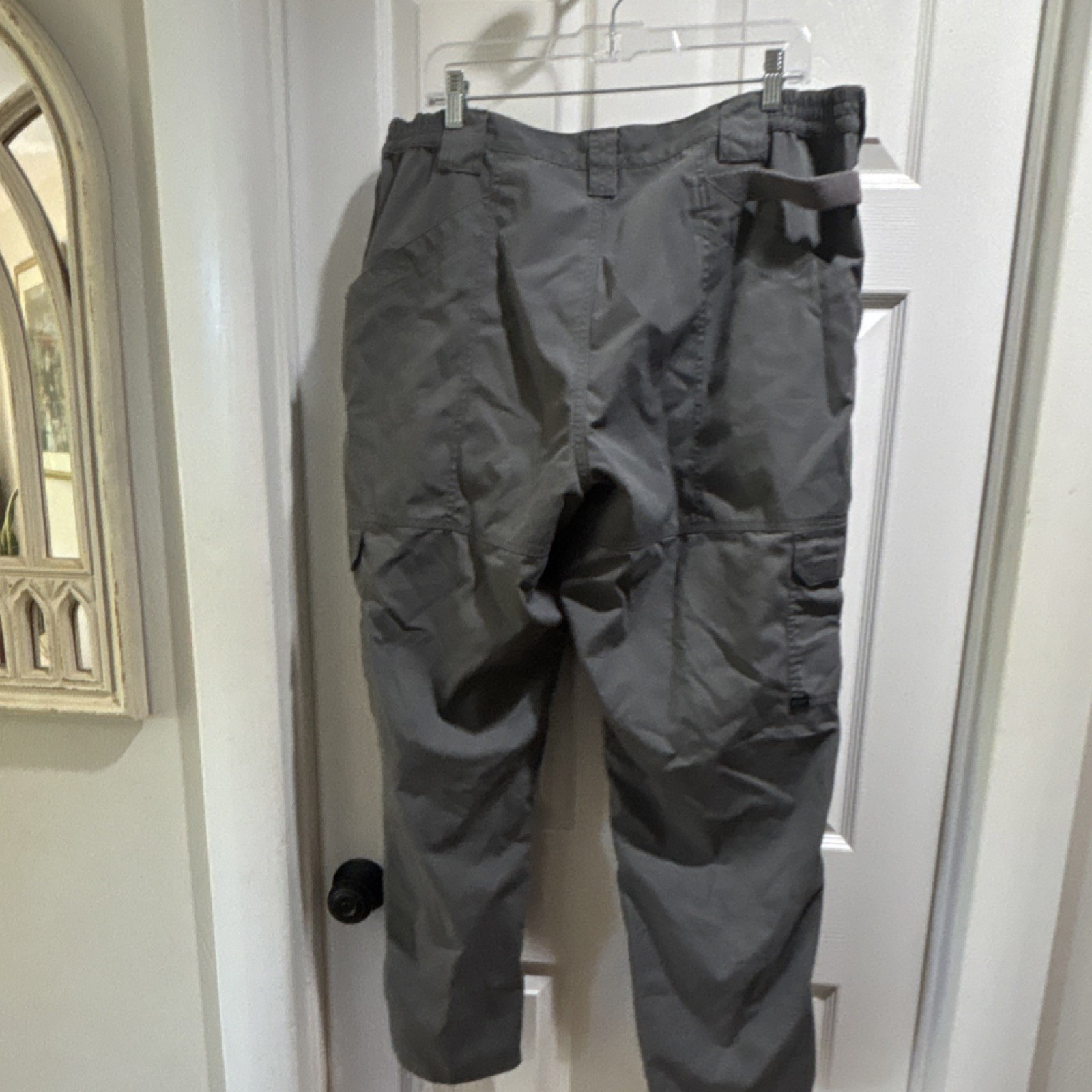 5.11 Tactical Men's Cargo Pants Gray Solid Utility Outdoor Workwear size 40