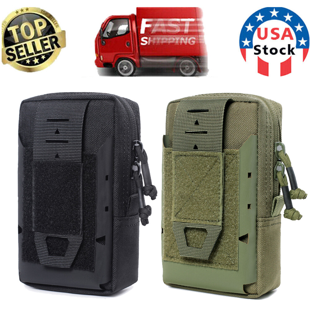 Tactical Molle Pouch EDC Belt Waist Fanny Pack Military Waist Bag Pack Pocket US