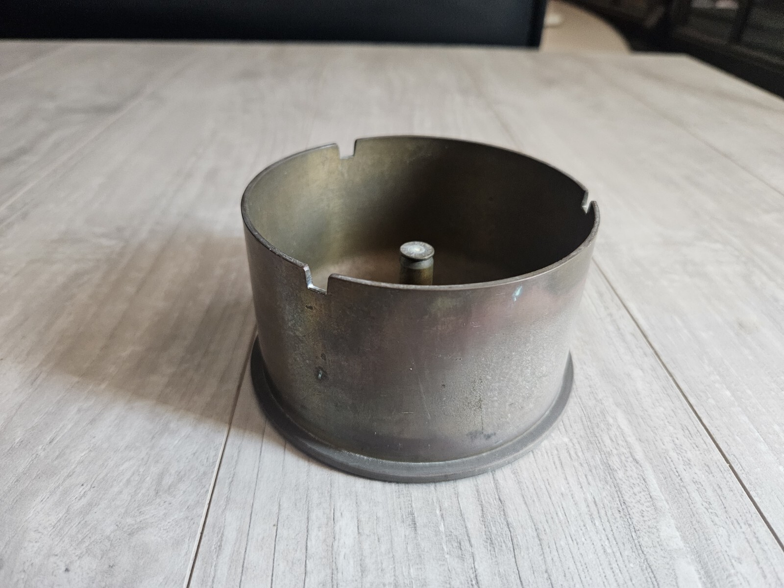 💥Original WWII Military Artillery Shell & Bullet Trench Art Brass Ashtray 1960s