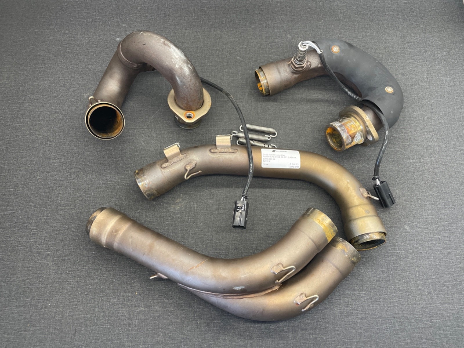 2022 Ducati Scrambler Engine Exhaust Header Manifold 4PC Genuine OEM