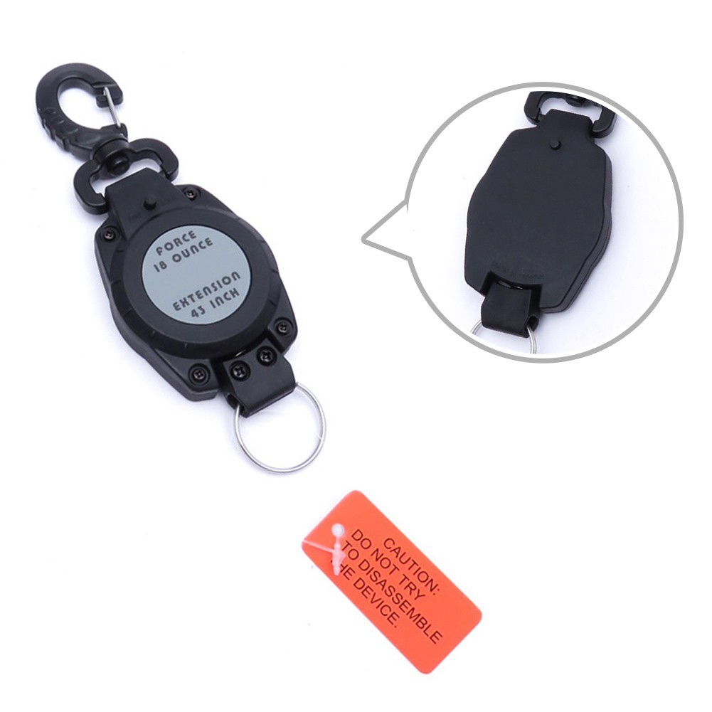 Retractable Dive Accessory with Clip for Easy Gear Management while Underwater