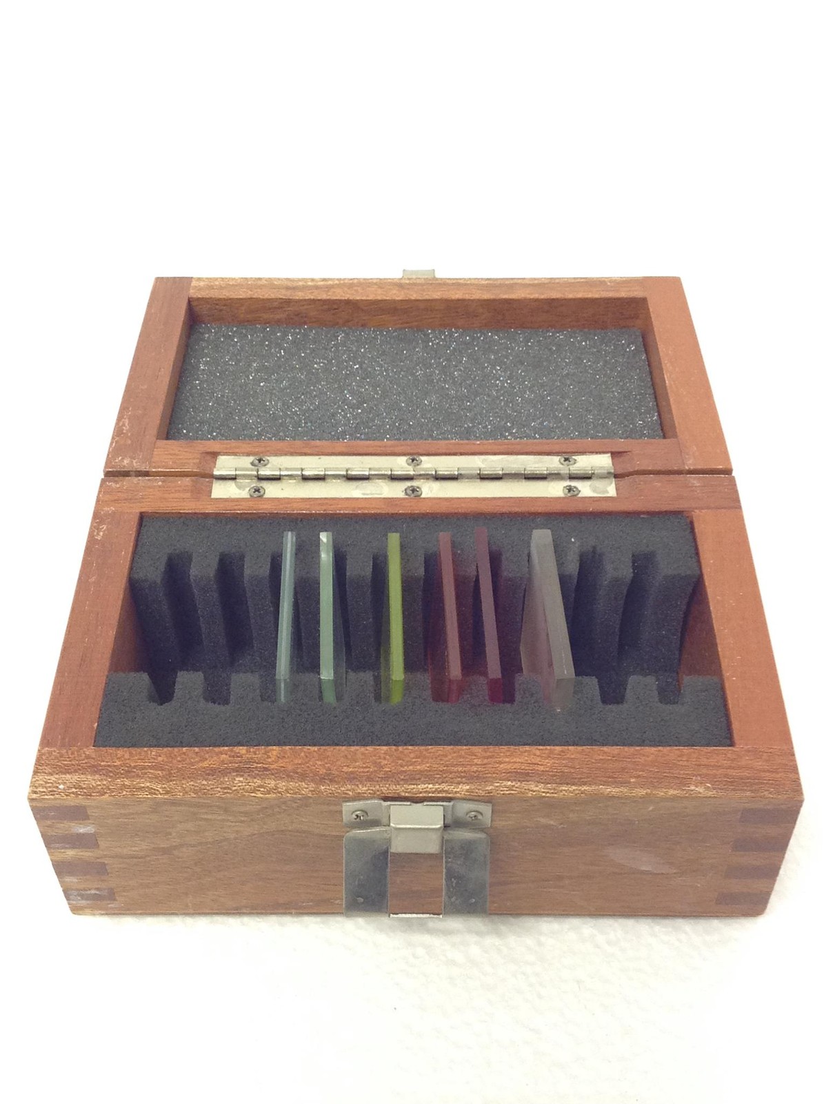 Box of 6 Kratos Analytical Glass Slides – Mixed Colors – Used – Free Shipping