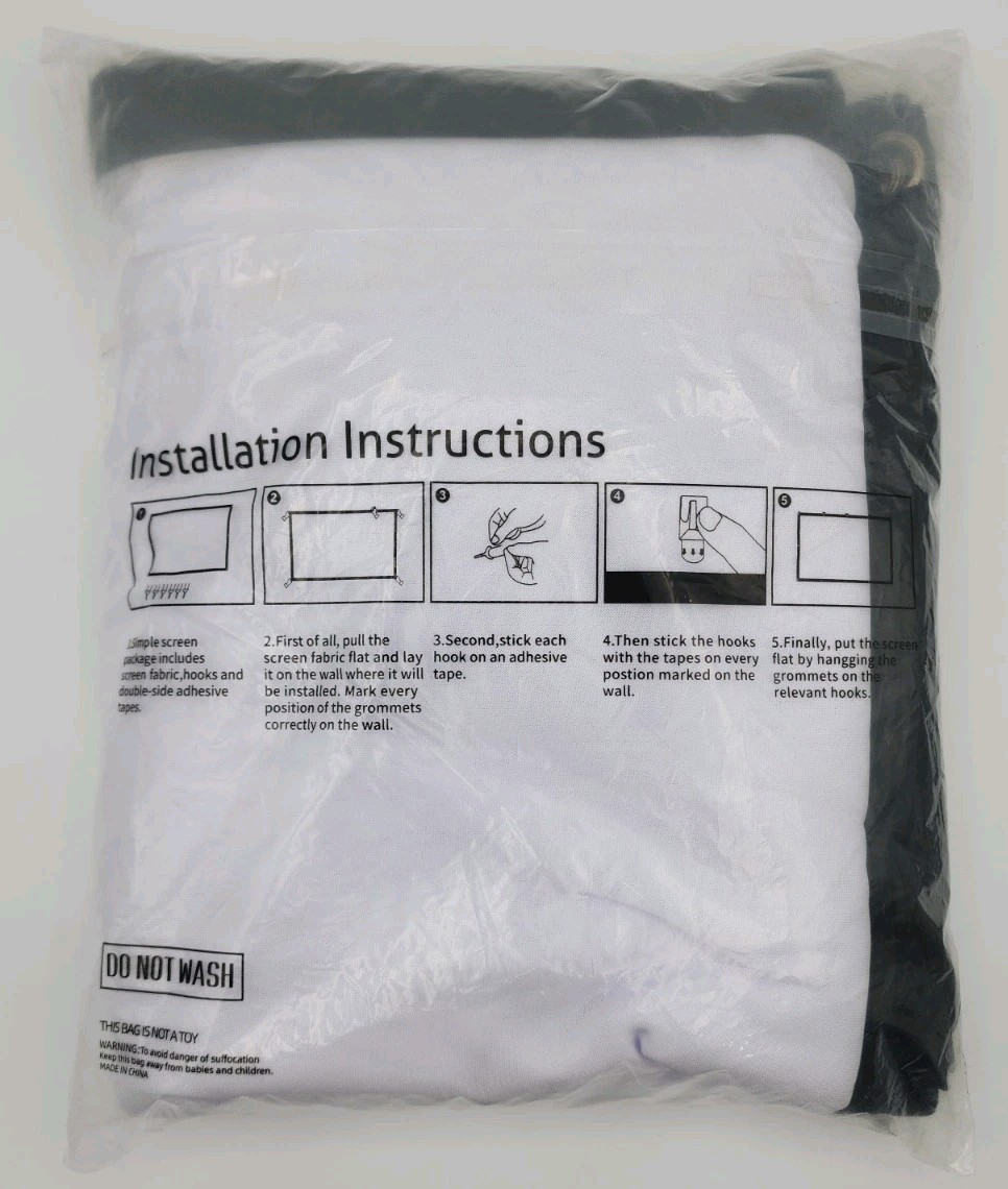 150 Inch Simple Projection Screen 16:9 Screen