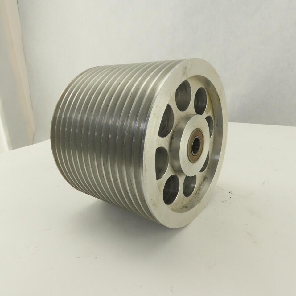 5-1/4" x 4" 14 Groove Textile Paper Strip Material Separating Sheave