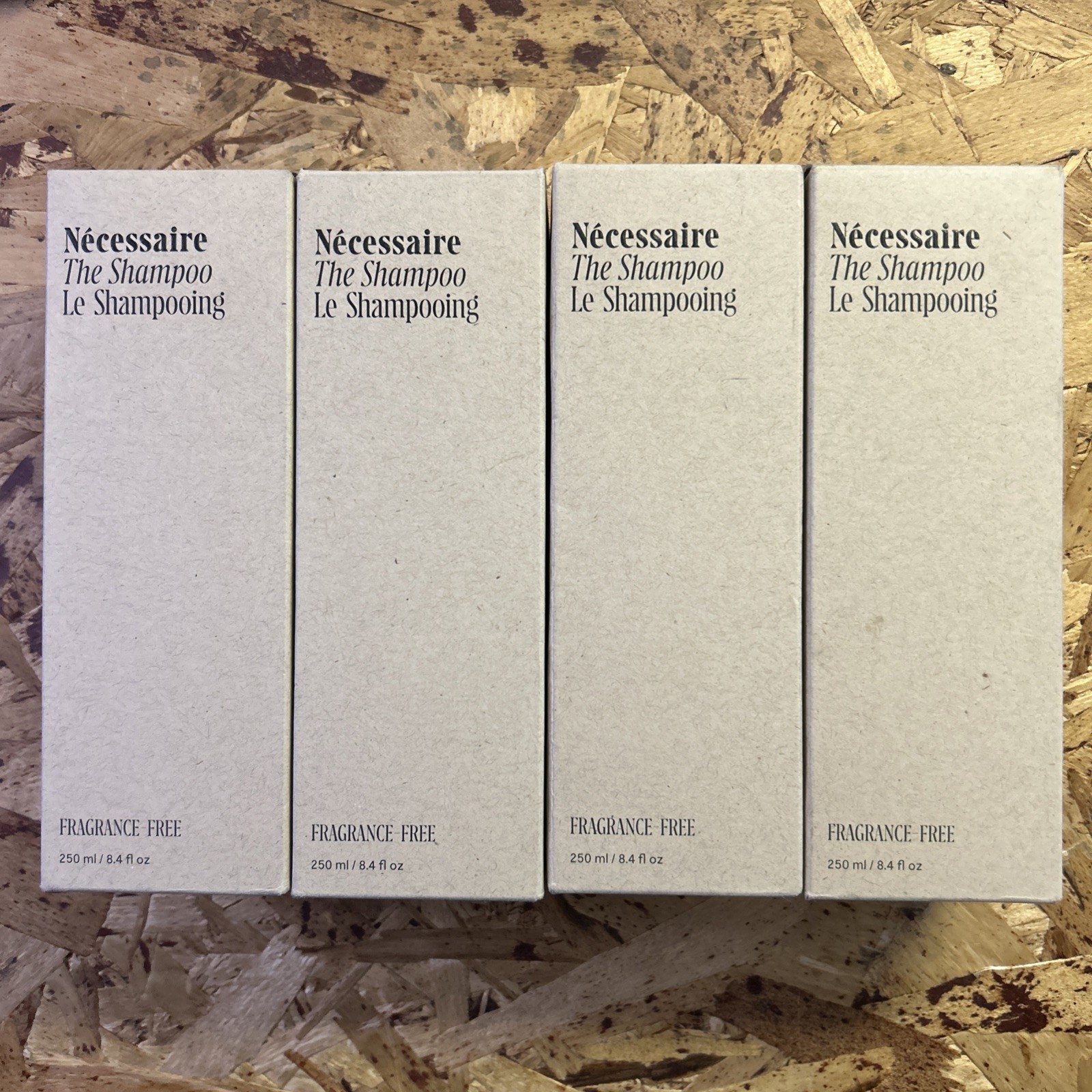 4-Pack of Nécessaire The Shampoo - Hyaluronic Acid, Fragrance Free - 8.4 oz