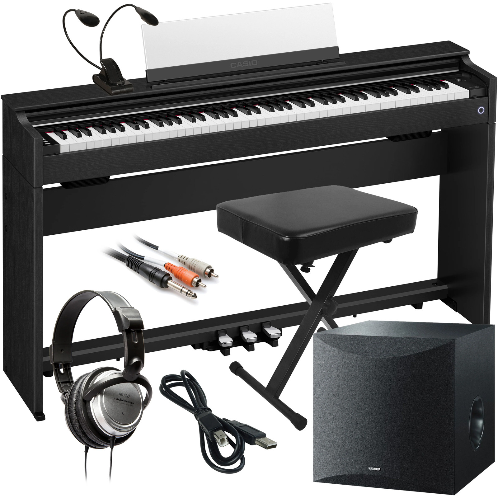 Casio Celviano AP-S200 Digital Piano - Black COMPLETE HOME BUNDLE PLUS