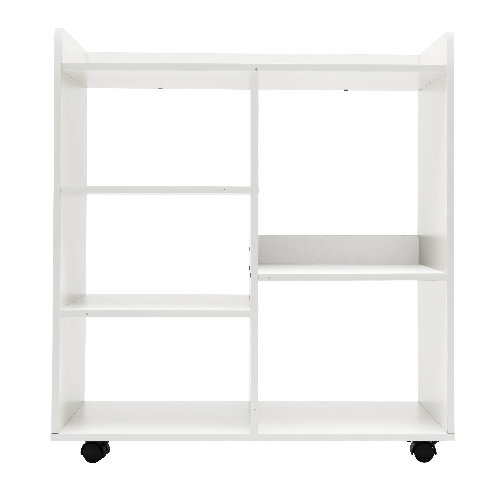23.6*9.4*26 in Warm White Filing Cabinet Storage Shelf Mobile Printer Stand