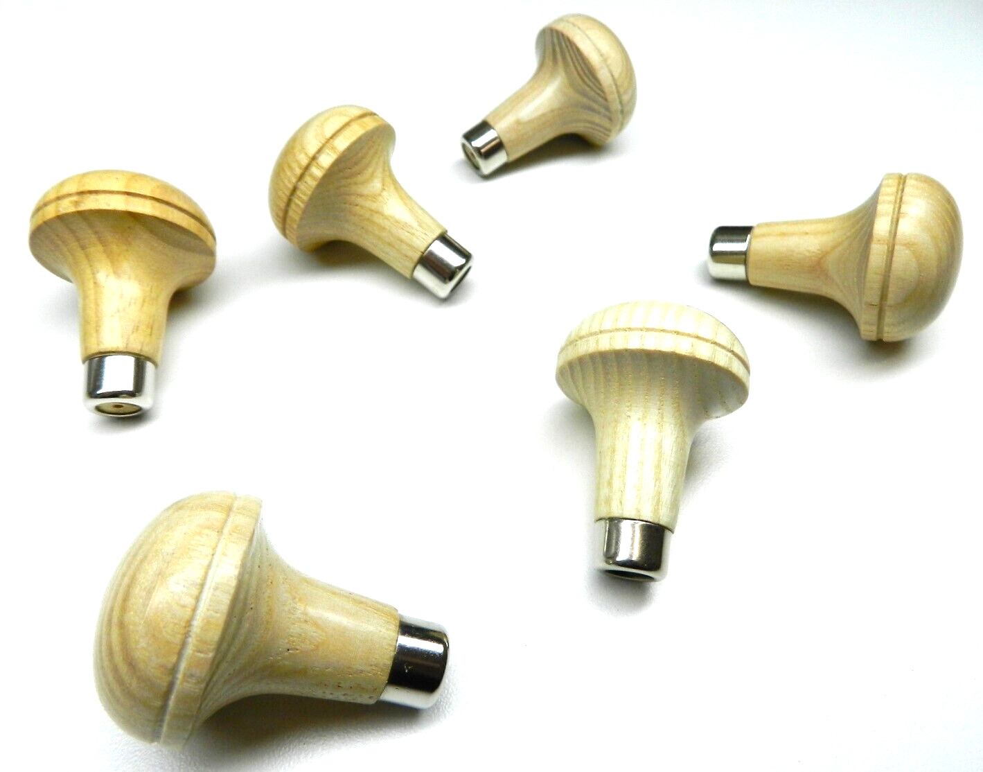 6 Graver Handles Mushroom Short Wooden Jewelers Graver Handle Engravers 6 Pieces
