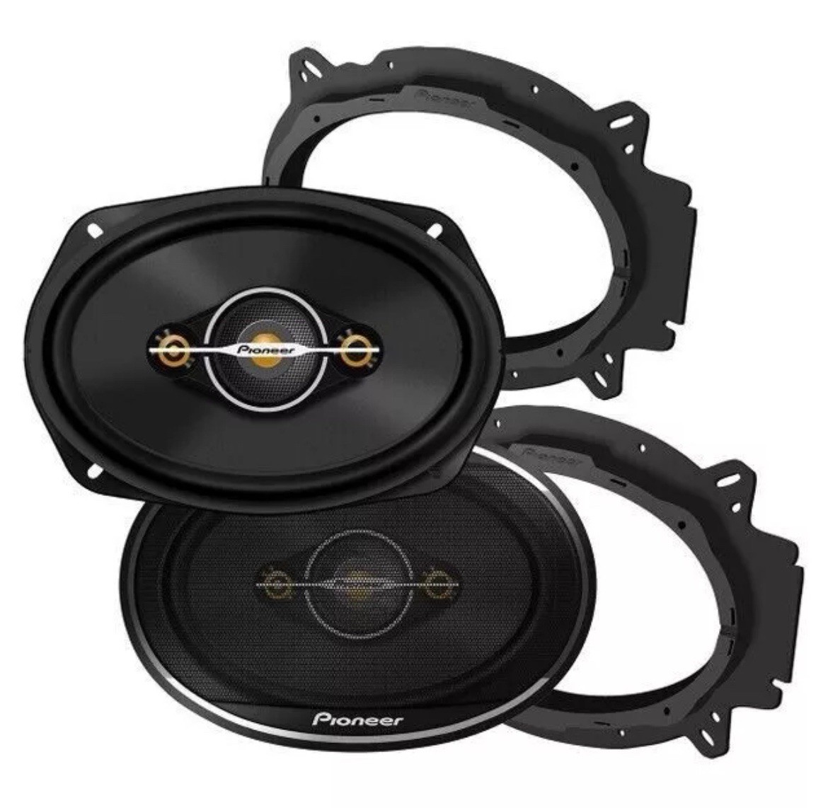 Pair Pioneer TS-A6961F 450 Watts 6" x 9" 4-Way Coaxial Car Audio Speakers 6x9"