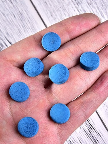 30 Pieces Billiard Pool Cue Tips 13 mm Blue Pool Stick Tips Replacement Kit