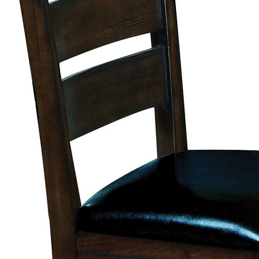 Black and Espresso Counter Height Chairs