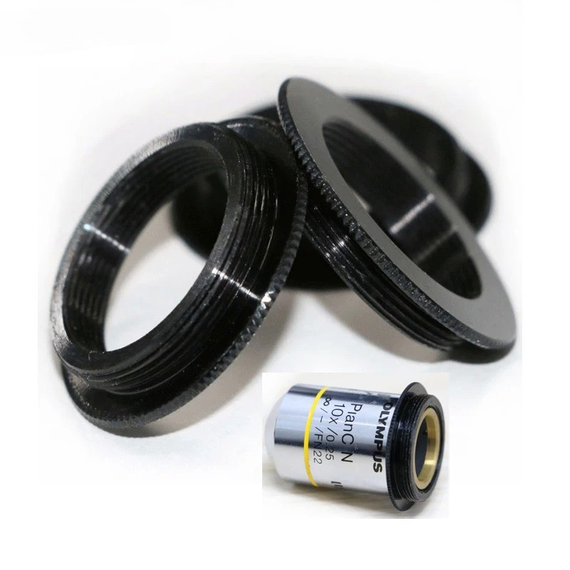 M25x0.75 to RMS Thread Adapter RMS to M25 Microscope Objective Ring