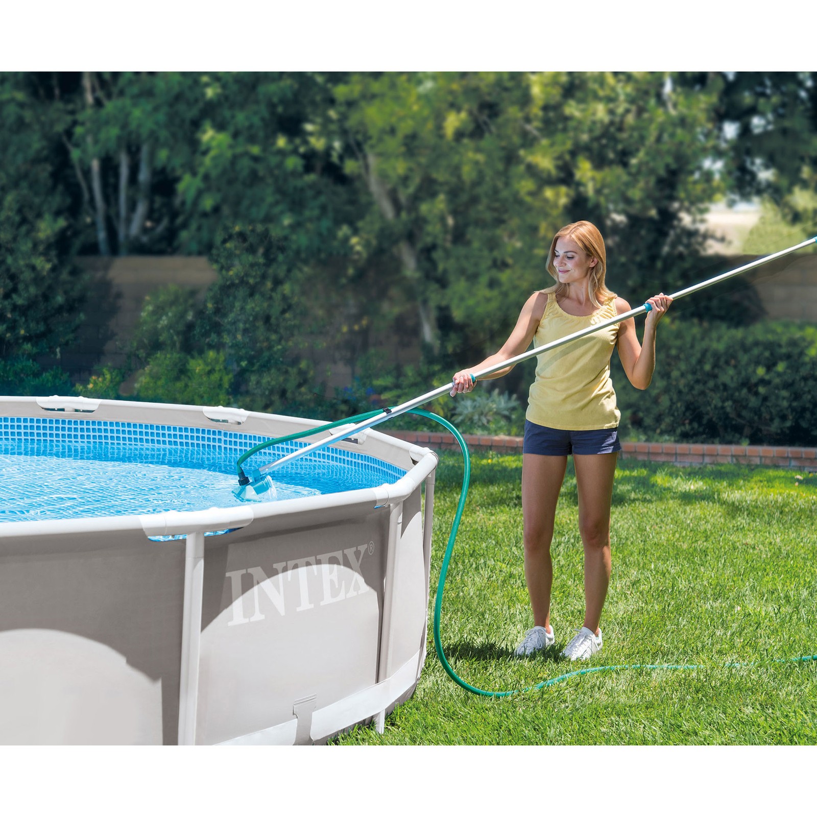 Intex Cleaning Maintenance Pool Kit w/ Vacuum & Pole (Open Box) (2 Pack)