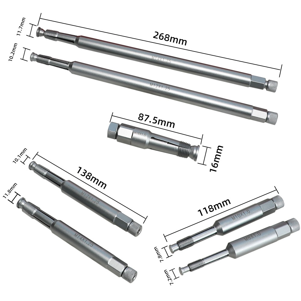 DPTOOL Back Tap Spark Plug Thread Repair Tool 14mm 12mm 18mm 10mm 8mm M8 M10 ...