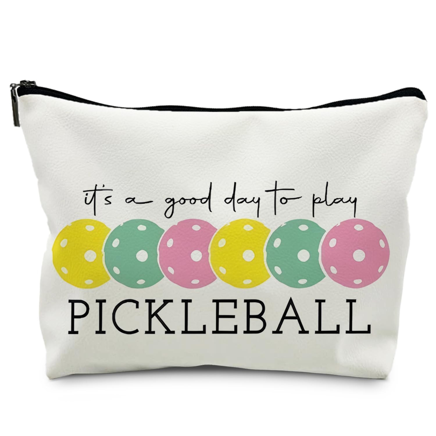 Pickleball Gifts for Women, Colorful Pickleball Makeup Bag for Women, It's a ...