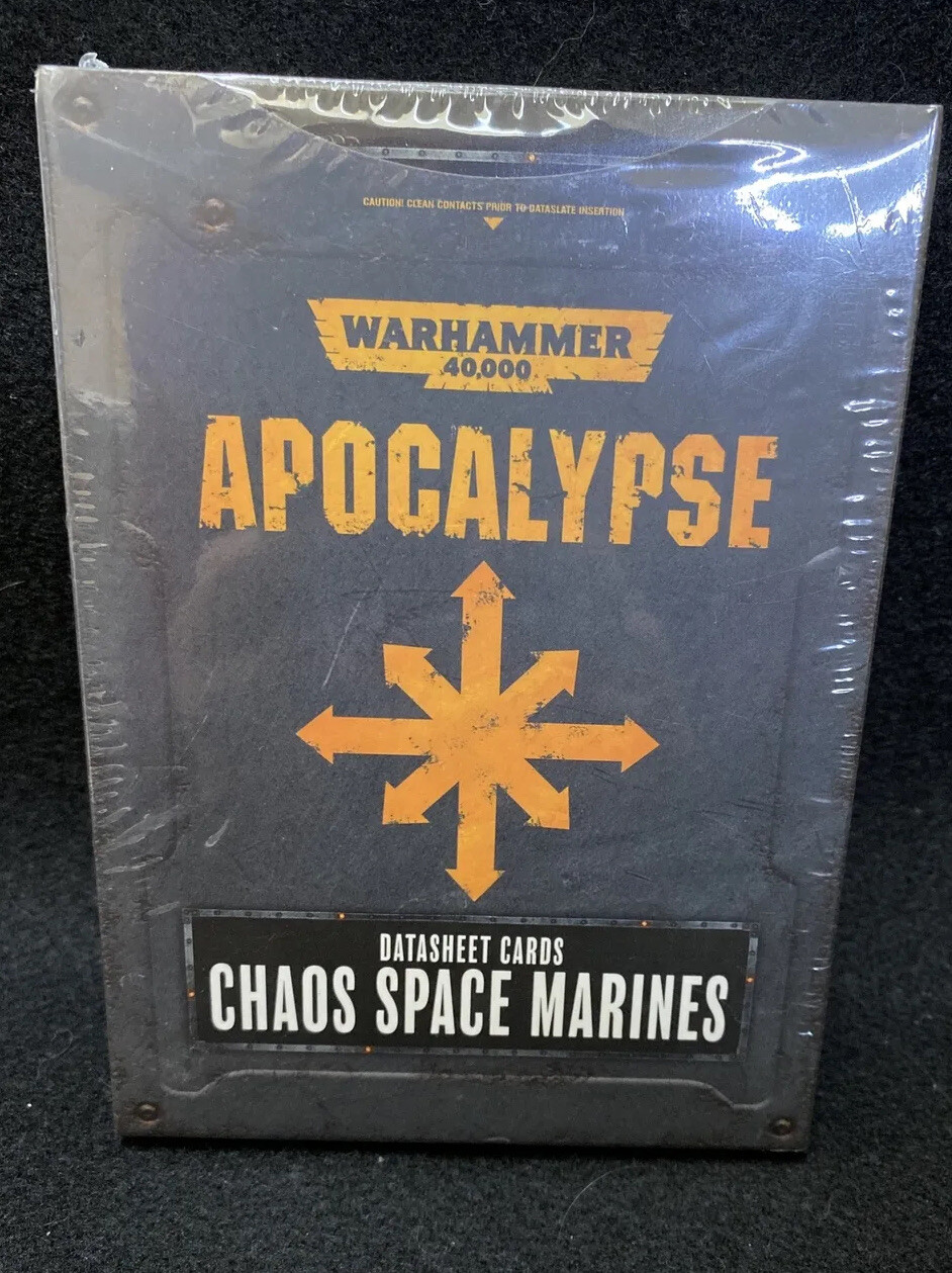 Warhammer 40k Apocalypse Datasheets: Chaos Space Marines 2019 Sealed
