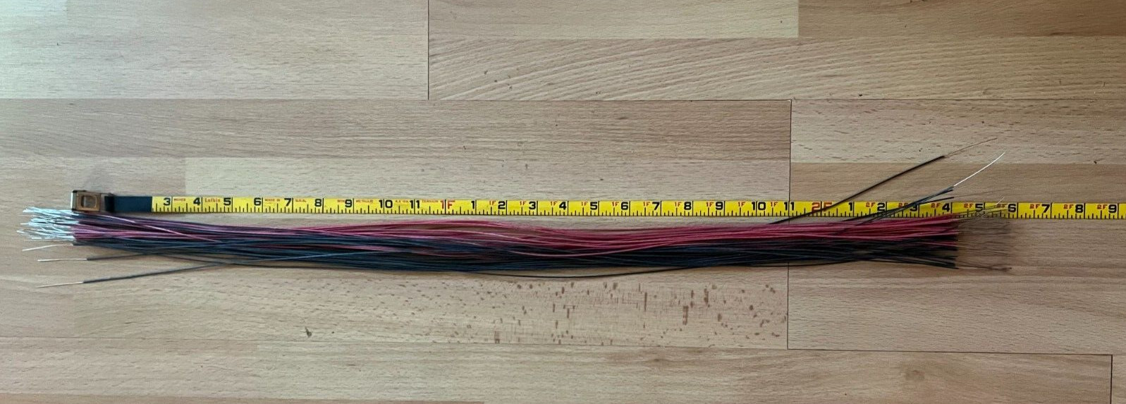 50 ~ 28" Pieces ~ 24 ga ~ Cloth Covered Solid Wire ~ Bell System ~ NEW