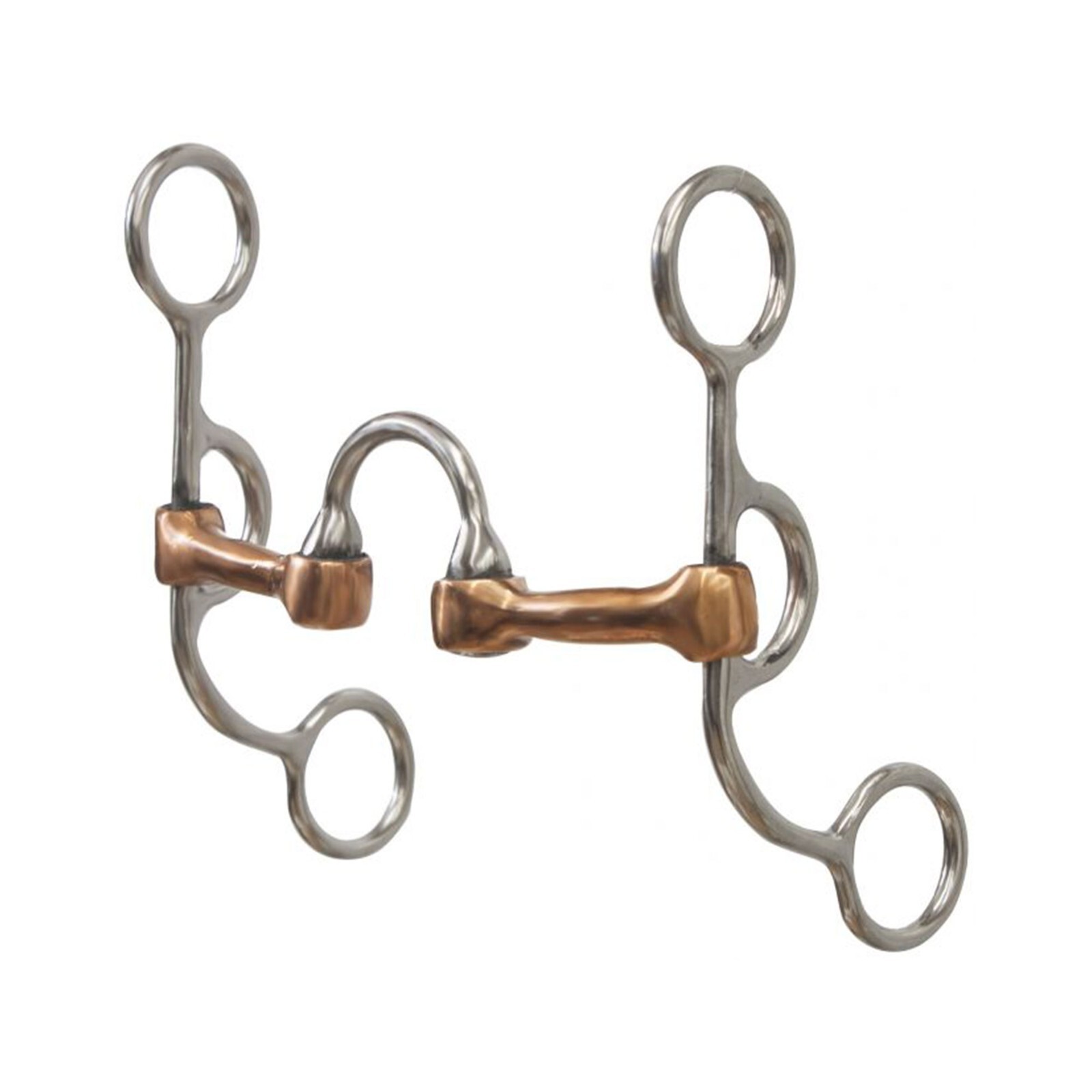 CORRECTION BIT Stainless Steel 5.5" Medium 1.75" Port 6" Cheeks Copper Mouth