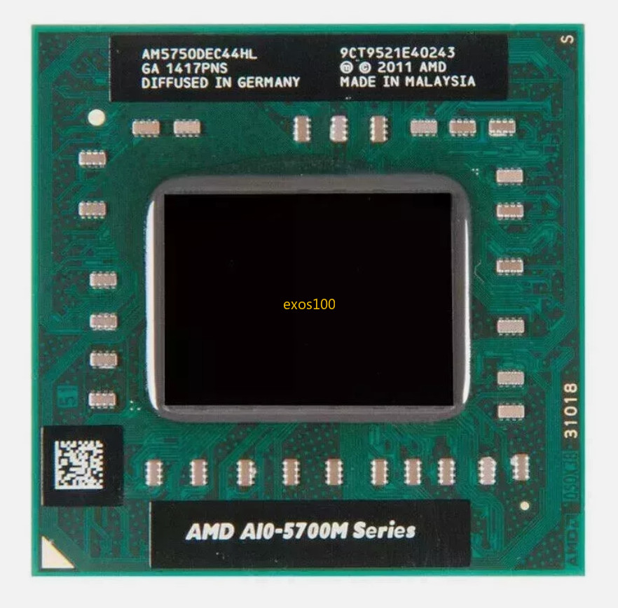 AMD A10-5750M CPU A10-Series Quad-Core 2.5GHz 4M Socket FS1 Processor
