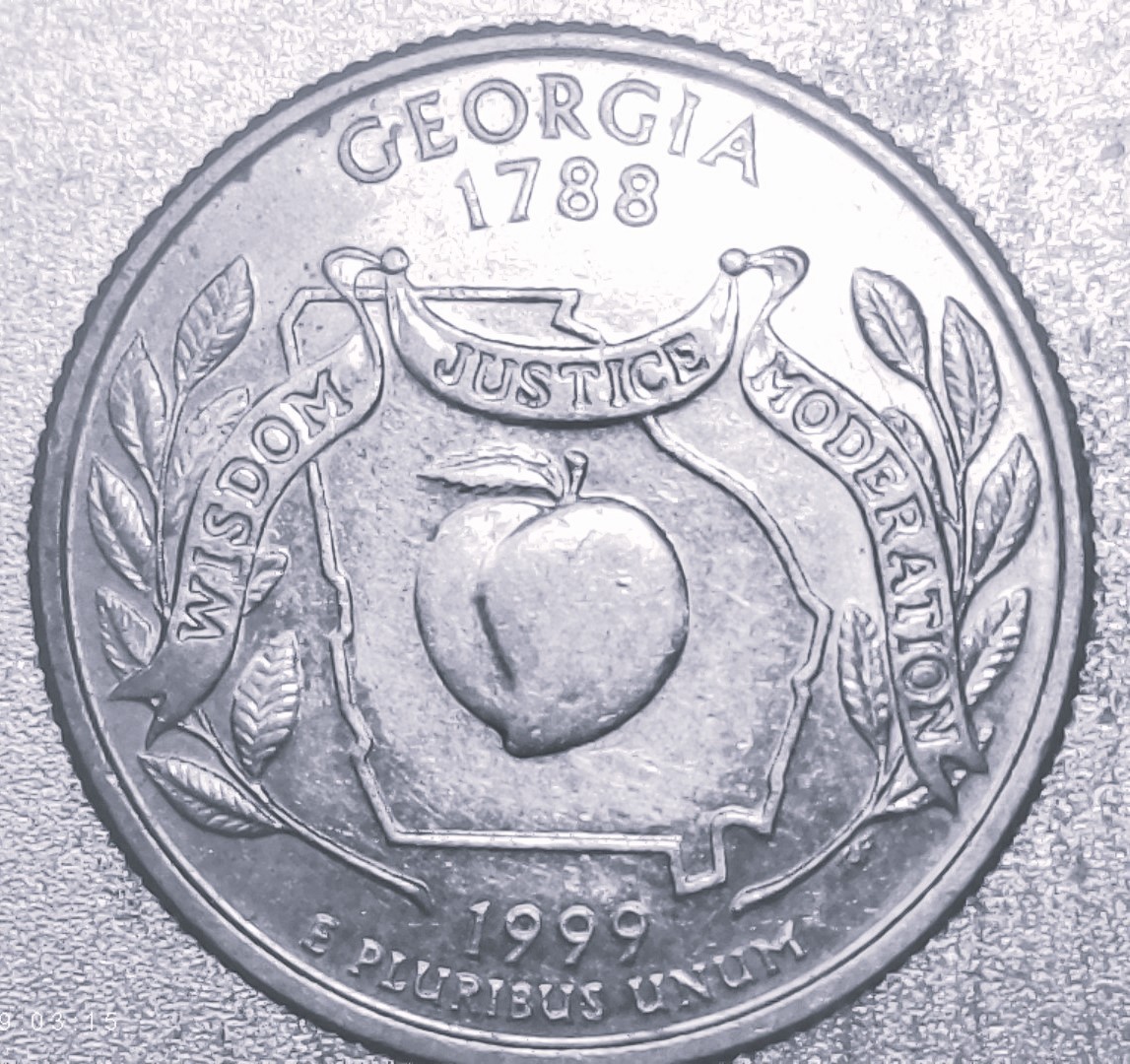 US 1999 D Georgia State Washington Quarter Circulated Ungraded Denver Mint
