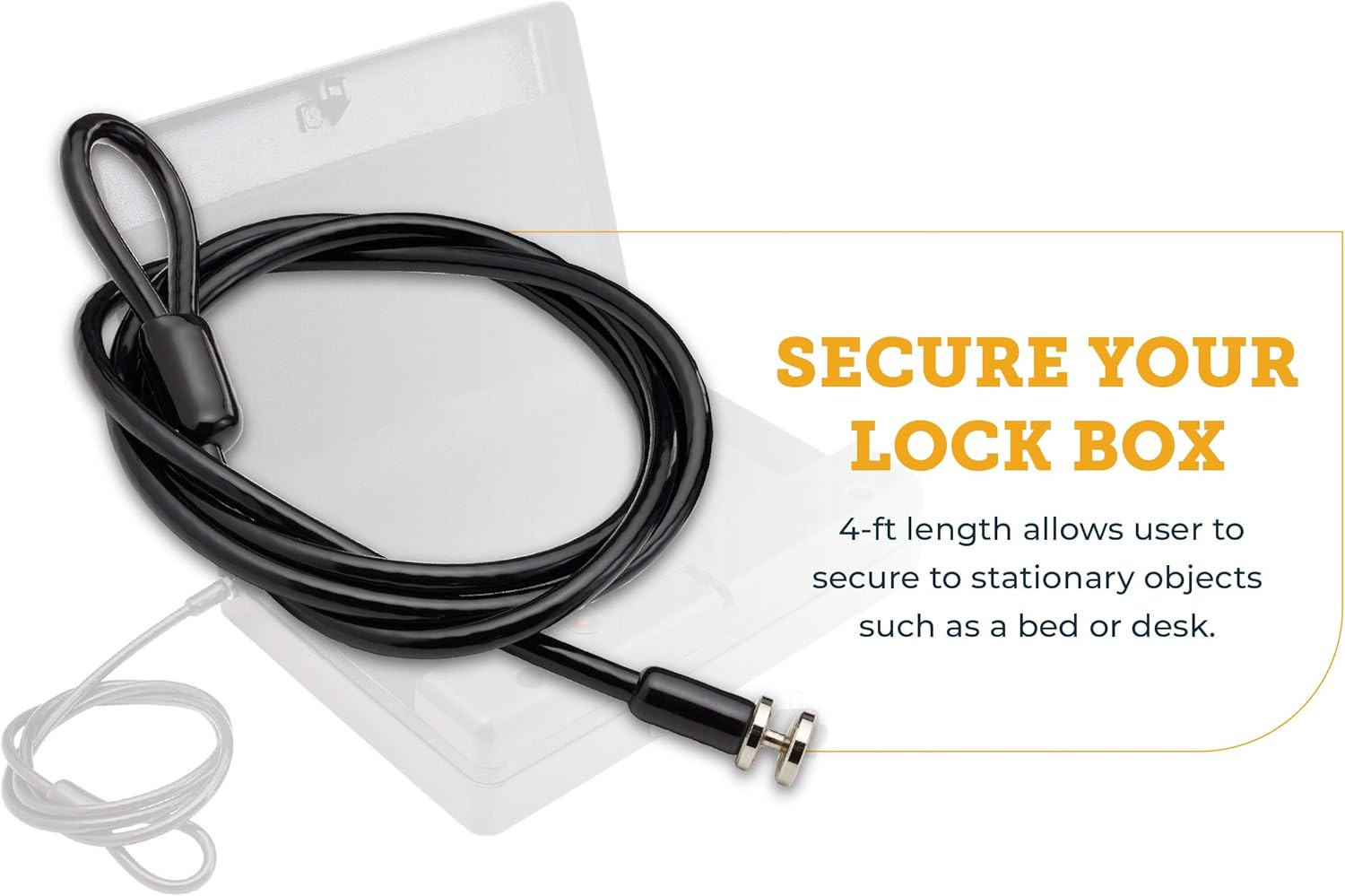 Snapsafe Replacement Cable for Lock Boxes and Portable Gun Safes, Model 75280