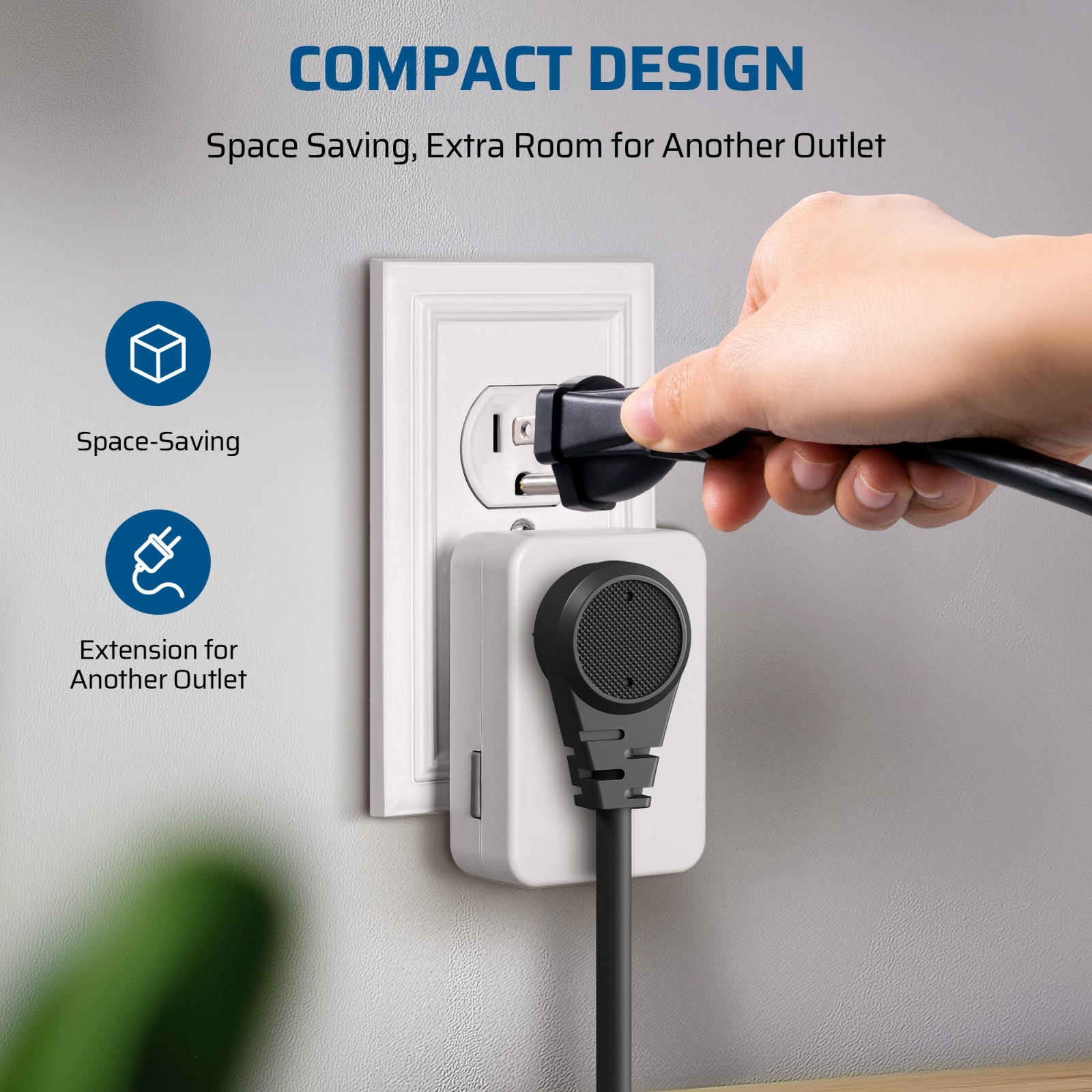 DEWENWILS Indoor Remote Control Outlet,Wireless On Off Power Switch,100ft White
