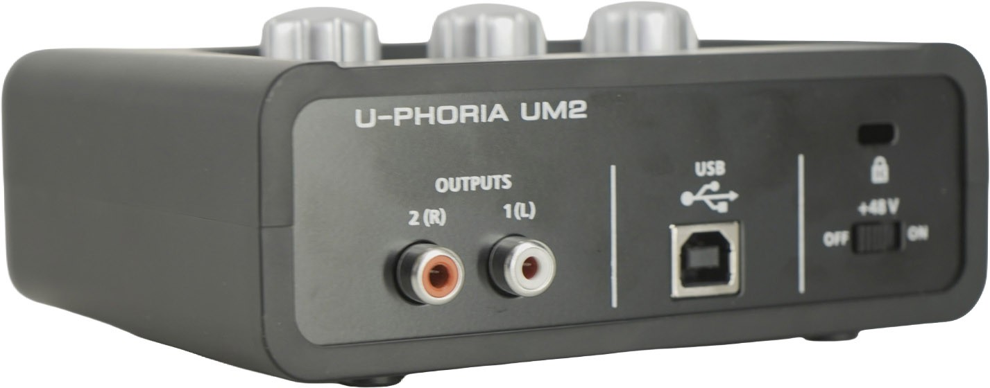 Behringer U-PHORIA UM2 USB Audio Interface XENYX Preamp 2x2 Recording Desktop